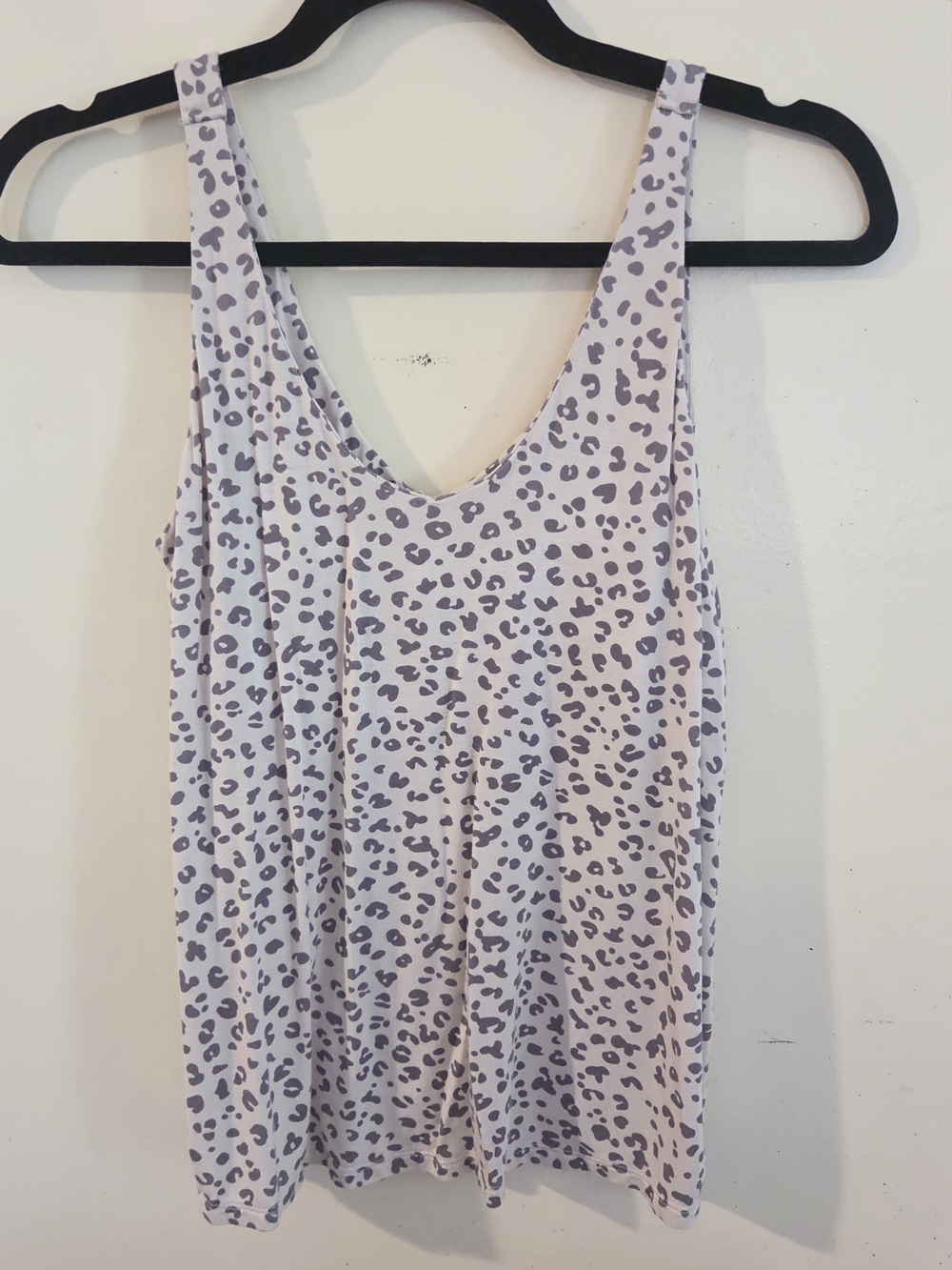 Soma Lavender Leopard-Print Tank Top